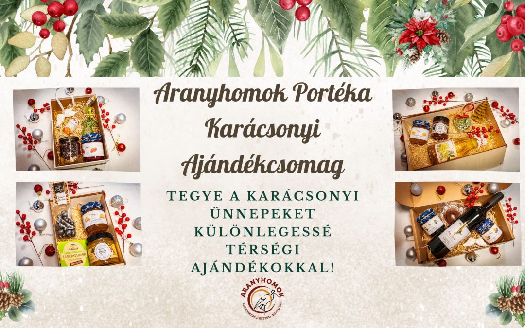 Karácsonyi Aranyhomok Portéka ajándékcsomag