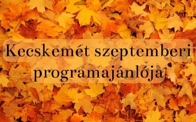Szeptemberi programajánló